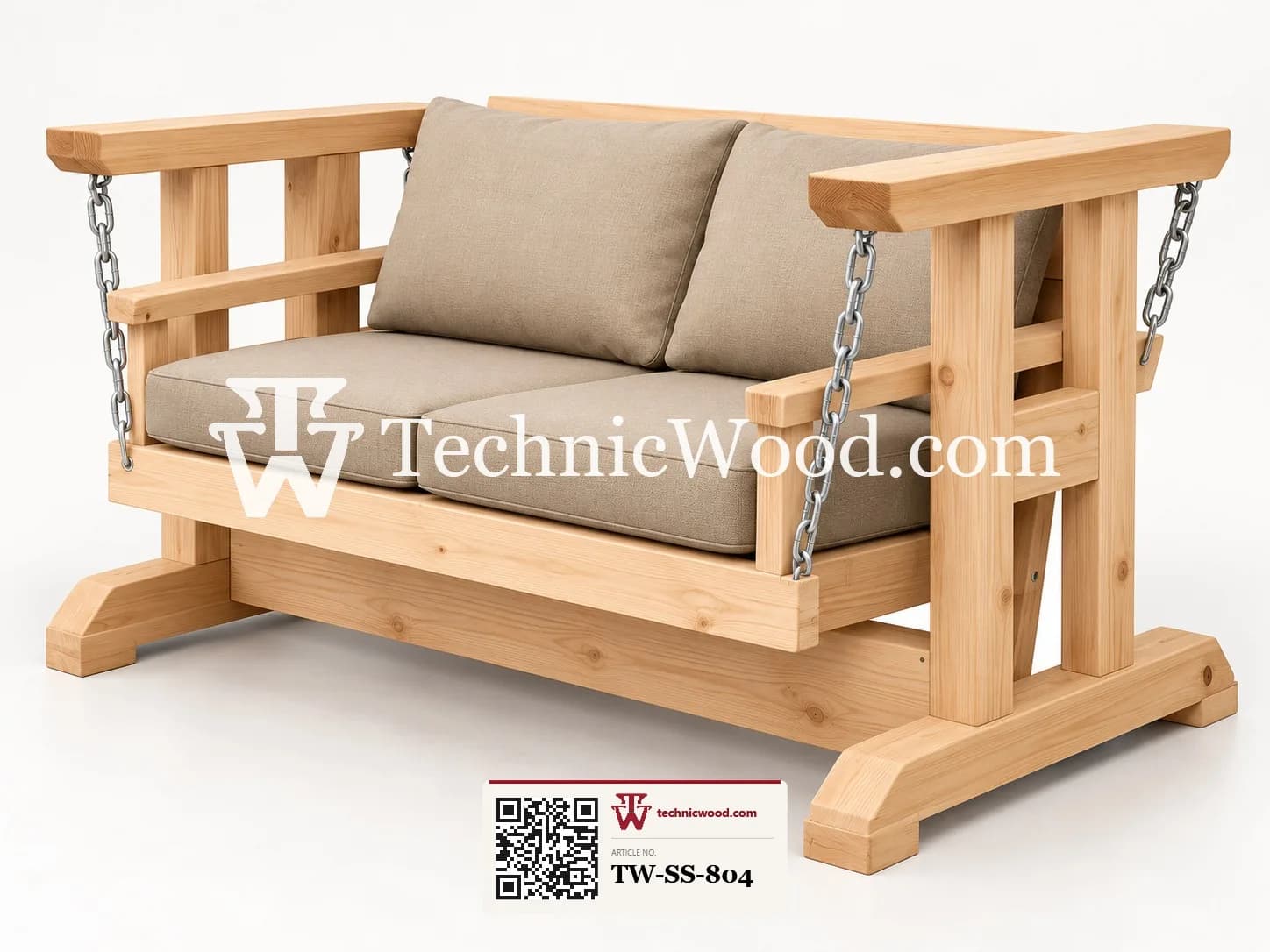Wooden Glider Sofa 2 Seater – Sofa Set (صوفہ سیٹ)